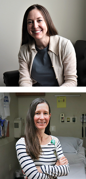 Dr. Bridgid Crowley and Sarah Maddock, RNC, BSN